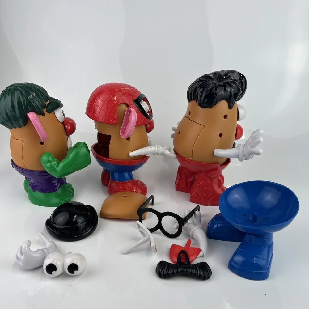 Kohl's Exclusive‎ Marvel Mr. Potato Head 3 Figures Iron! (Missing Pieces)
